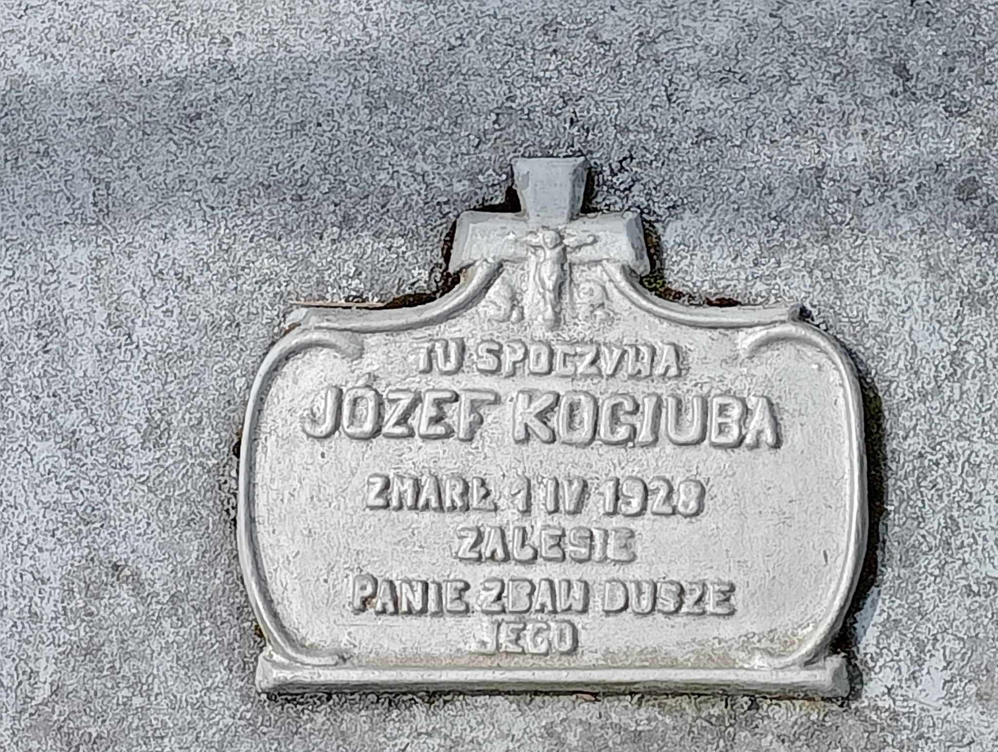 Józef Kociuba Miejsce Piastowe - Grobonet - Wyszukiwarka osób pochowanych