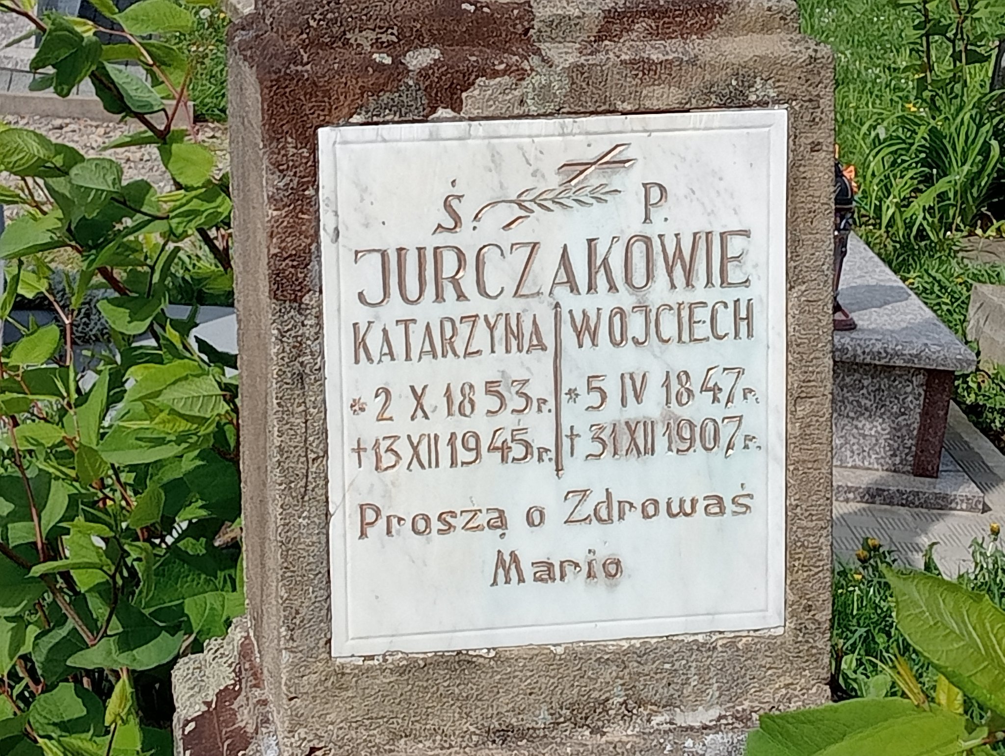 Wojciech Jurczak 1847 Miejsce Piastowe - Grobonet - Wyszukiwarka osób pochowanych