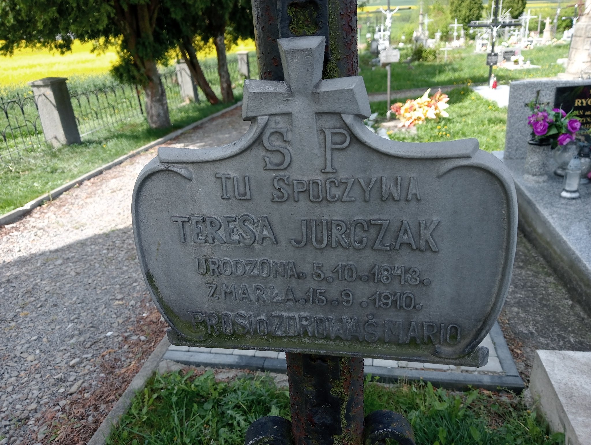 Teresa Jurczak 1843 Miejsce Piastowe - Grobonet - Wyszukiwarka osób pochowanych